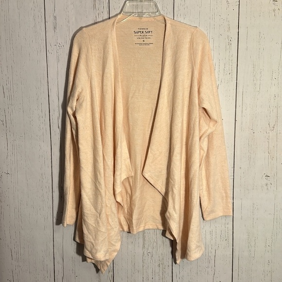 torrid Sweaters - Torrid Super Soft Plush Drape Front Cardigan Cascading Pink Size Large 0